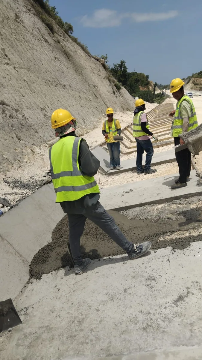 Road infrastructure concrete work by Check With Us, Jamaica
